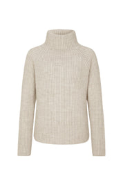 Grobstrickpullover mit Turtleneck - 1810 - Creme