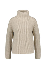 Grobstrickpullover mit Turtleneck - 1810 - Creme