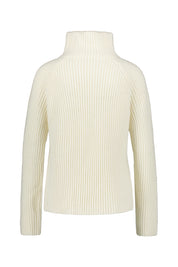 Grobstrickpullover mit Turtleneck - 1900 - Weiß