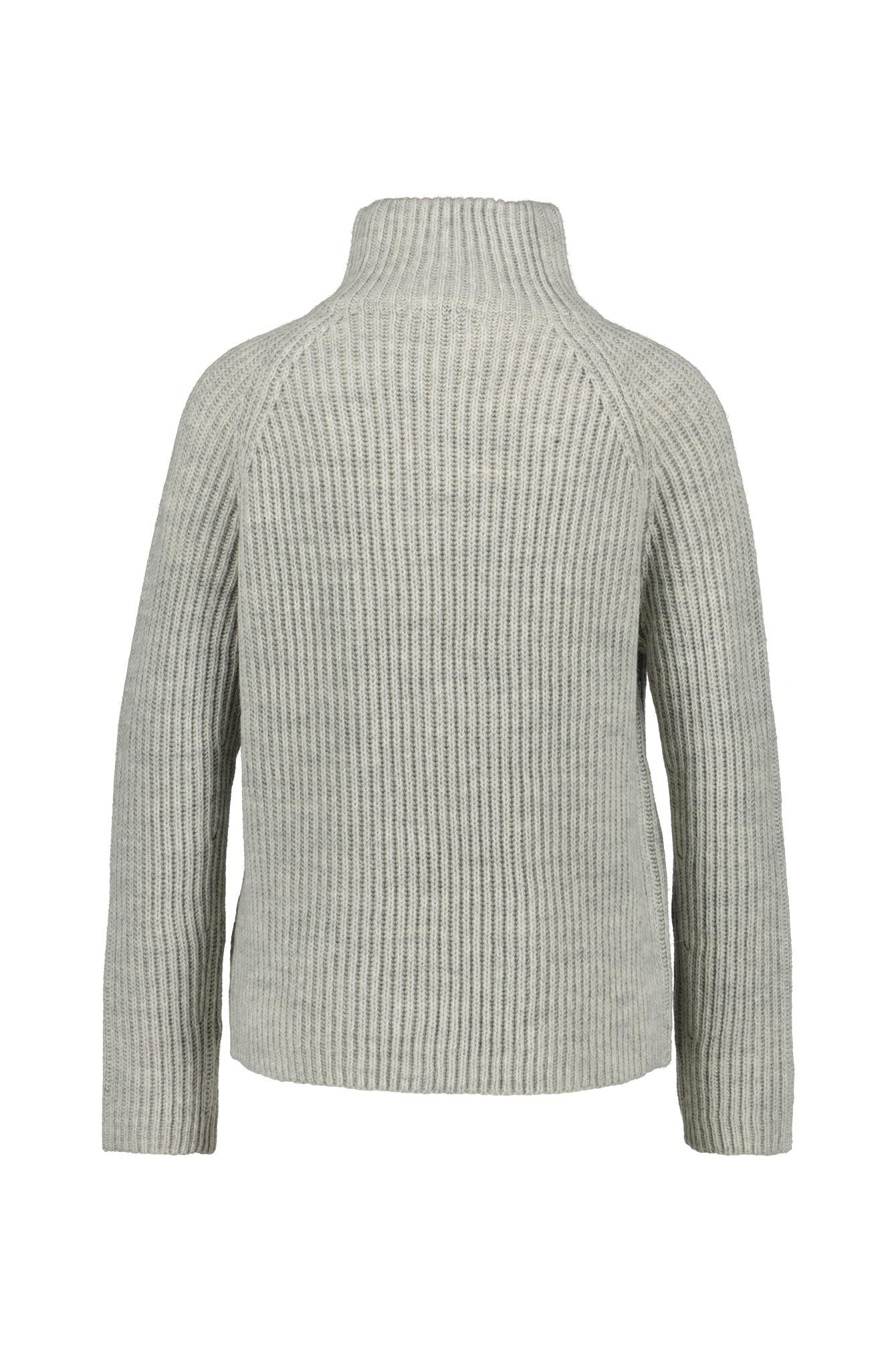Grobstrickpullover mit Turtleneck - 6810 - Grau