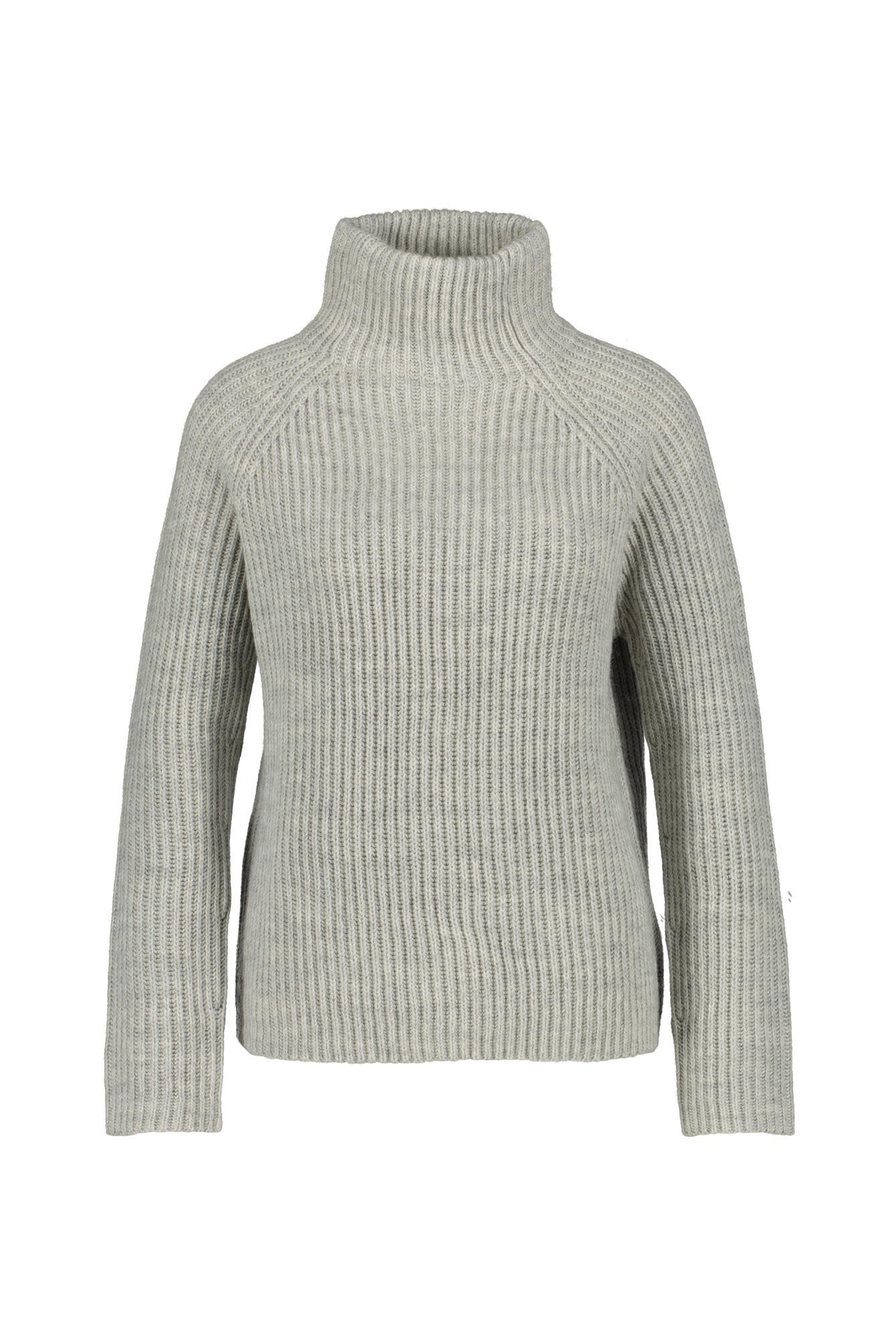 Grobstrickpullover mit Turtleneck - 6810 - Grau