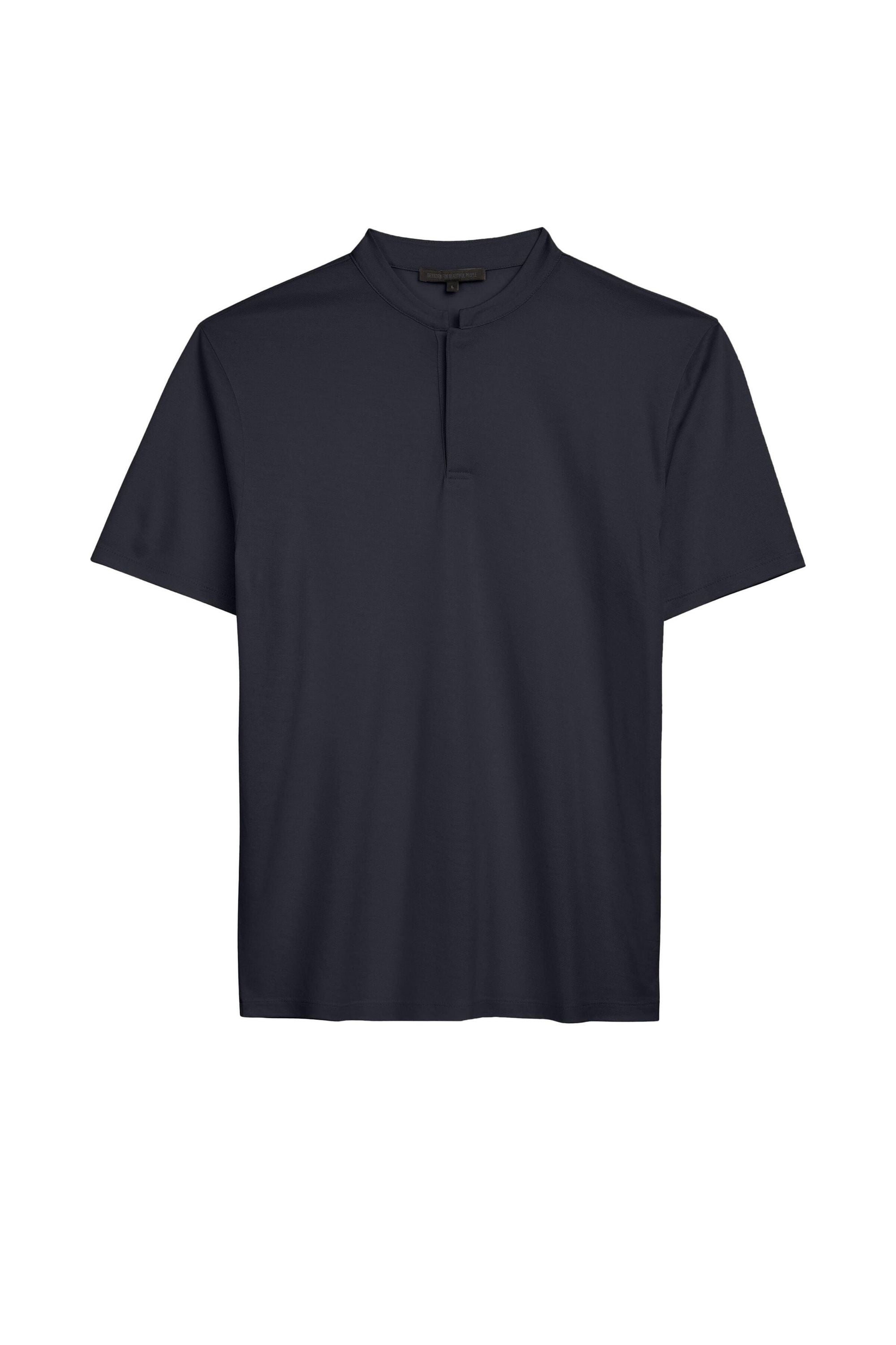 Poloshirt aus Lyocell - 3000 - Blau