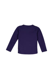 Langarmshirt aus Baumwolle - 4750-true navy - Blau