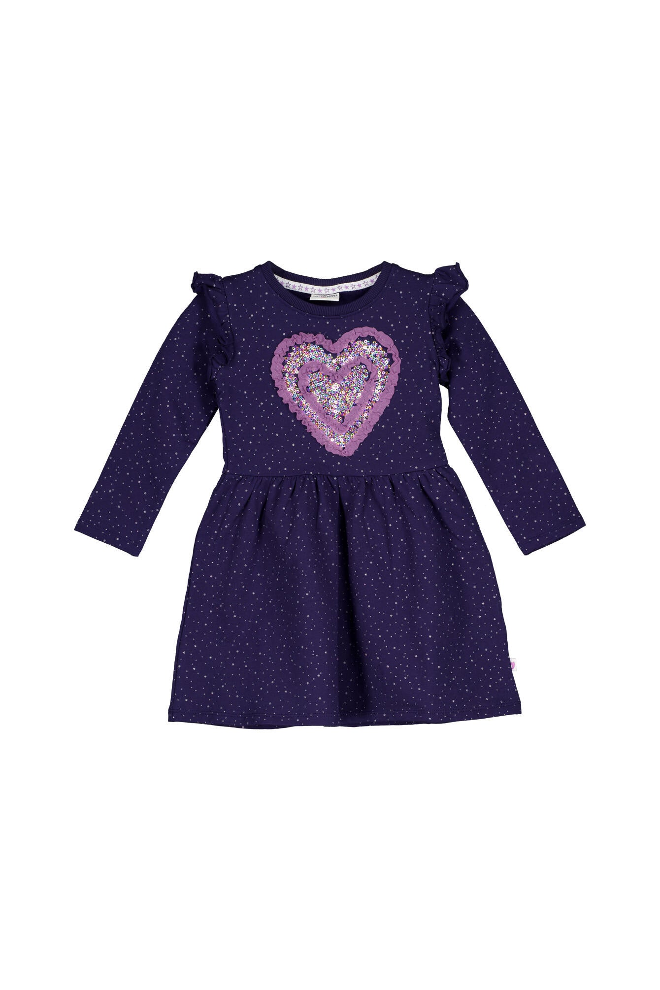 Sweatkleid Midi aus Baumwolle - 4750-true navy - Blau