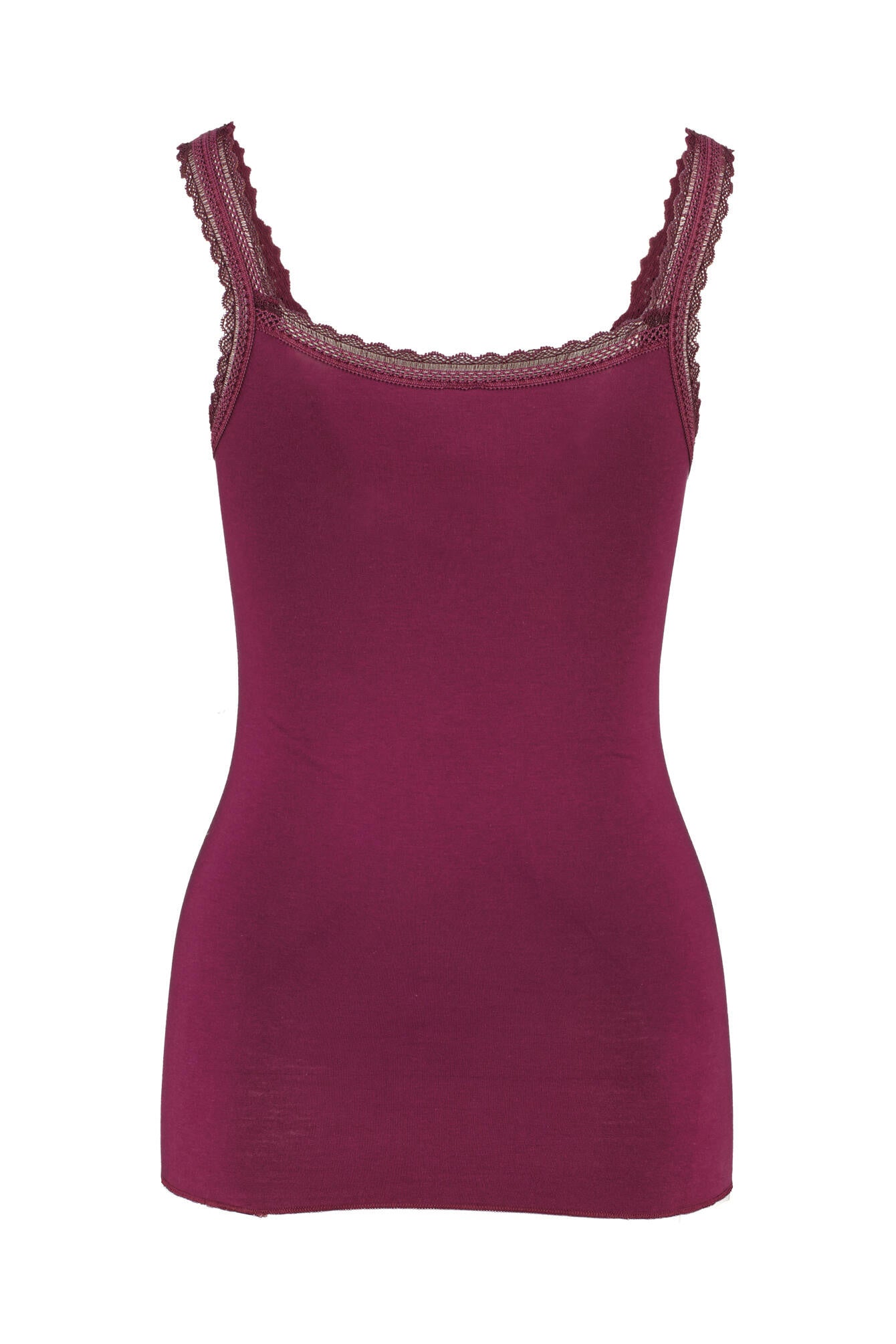 Trägerhemd aus Baumwollmix - 787 - Rot