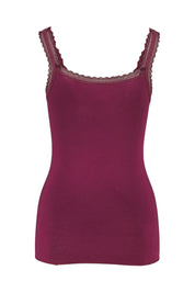 Trägerhemd aus Baumwollmix - 787 - Rot