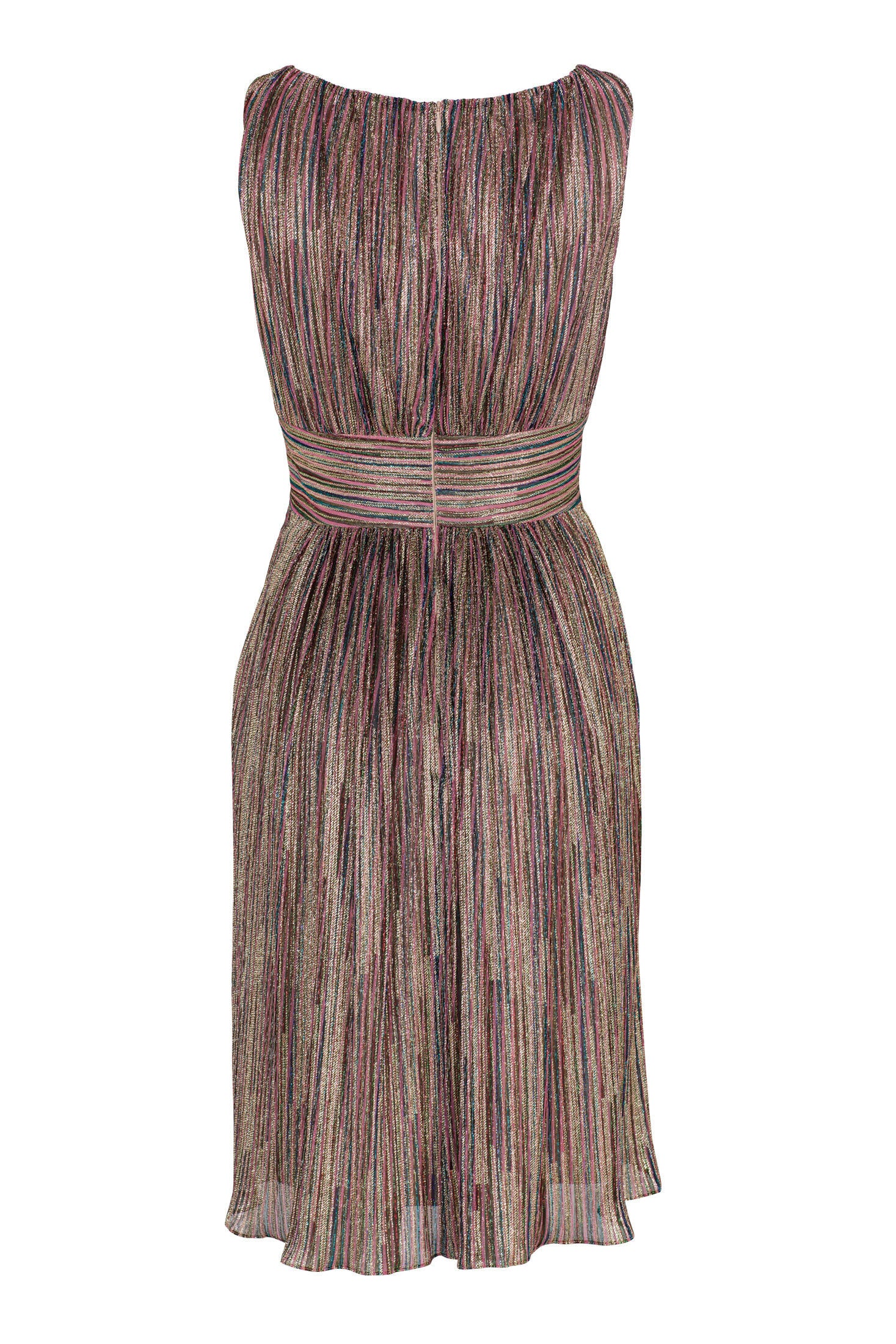 Cocktailkleid aus Plissee - 8101 - Mehrfarbig