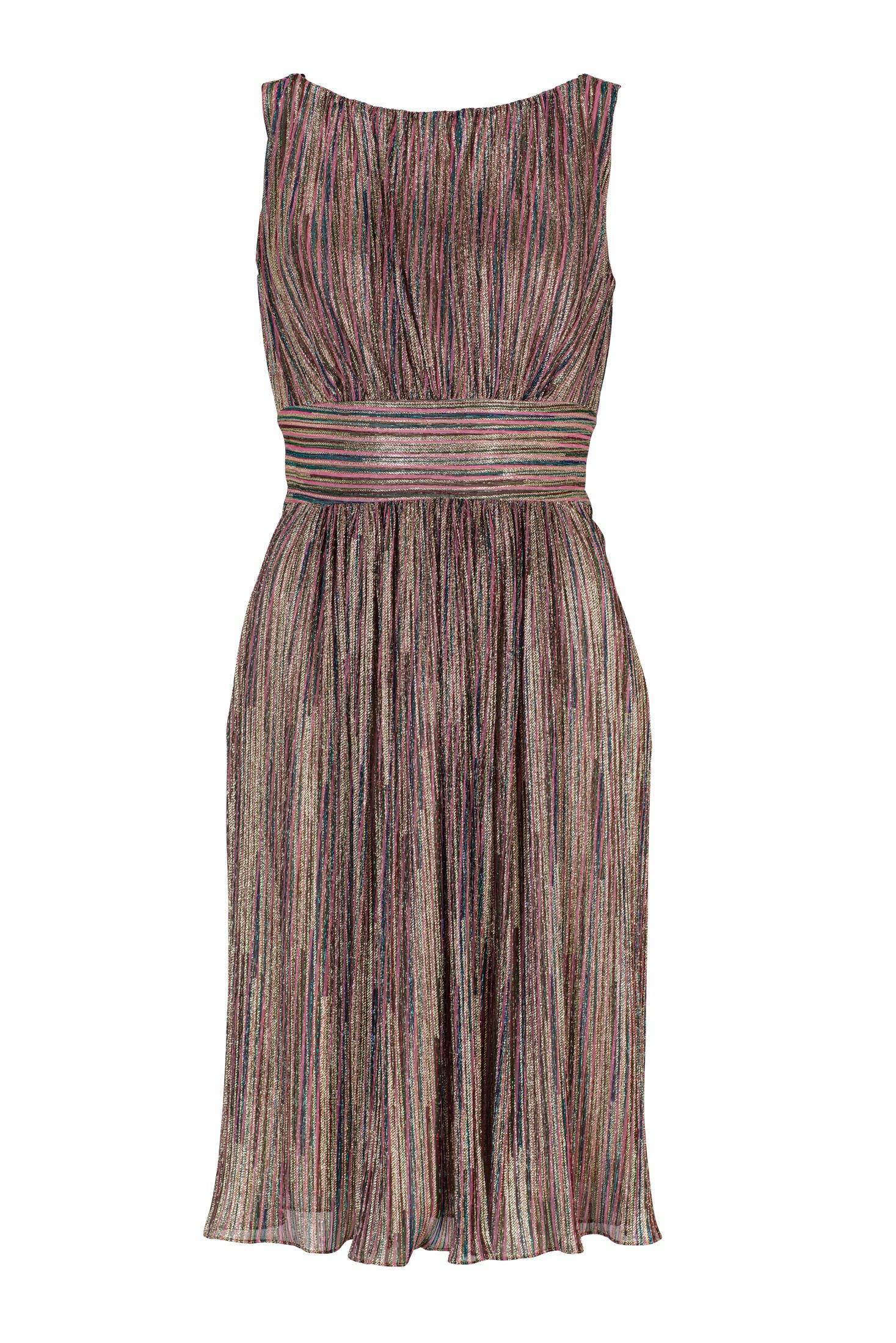 Cocktailkleid aus Plissee - 8101 - Mehrfarbig