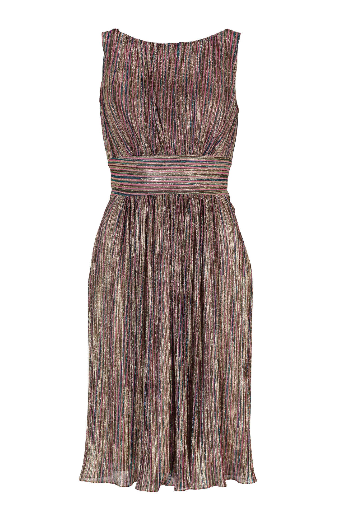 Cocktailkleid aus Plissee - 8101 - Mehrfarbig