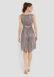 Cocktailkleid aus Plissee - 8101 - Mehrfarbig