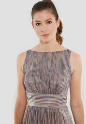 Cocktailkleid aus Plissee - 8101 - Mehrfarbig