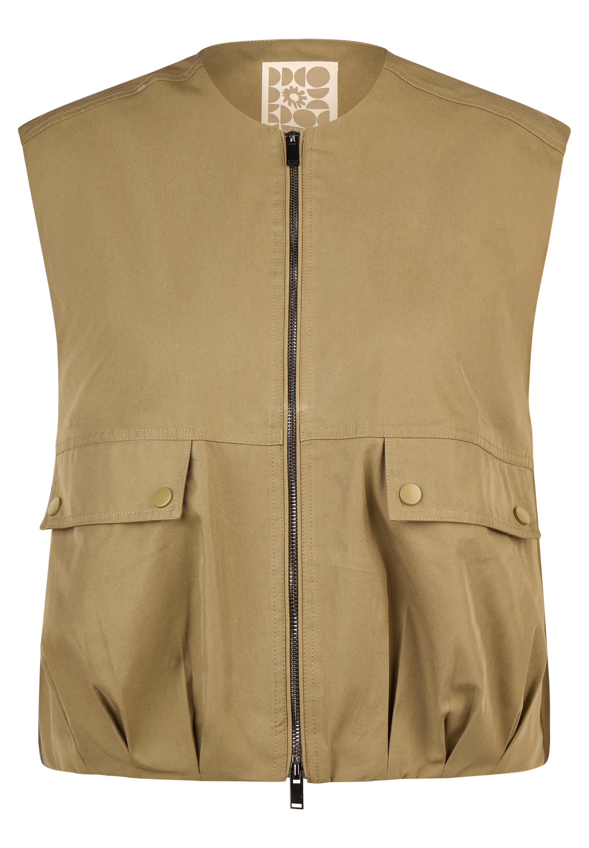 Weste aus Baumwollmix - 5470-Olive - Grün