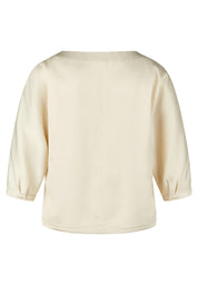 Schlupfbluse aus Viskosemix - 5608-Elfenbein - Creme