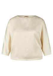 Schlupfbluse aus Viskosemix - 5608-Elfenbein - Creme
