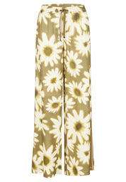 Schlupfhose Wide Leg - 5470-Olive - Grün