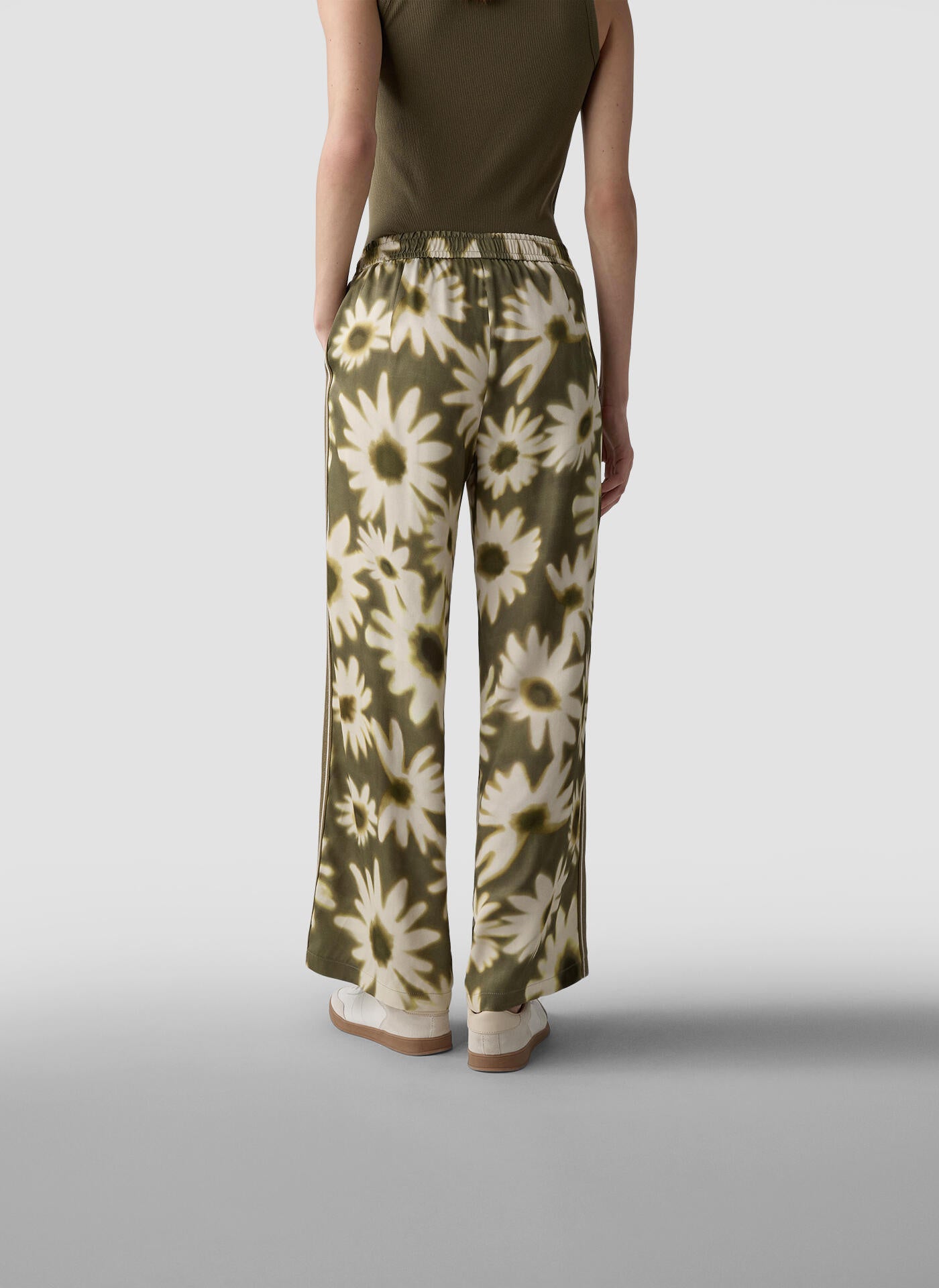 Schlupfhose Wide Leg - 5470-Olive - Grün