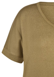 T-Shirt aus Viskosemix - 5470-Olive - Grün