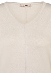 T-Shirt aus Viskosemix - 5608-Elfenbein - Beige