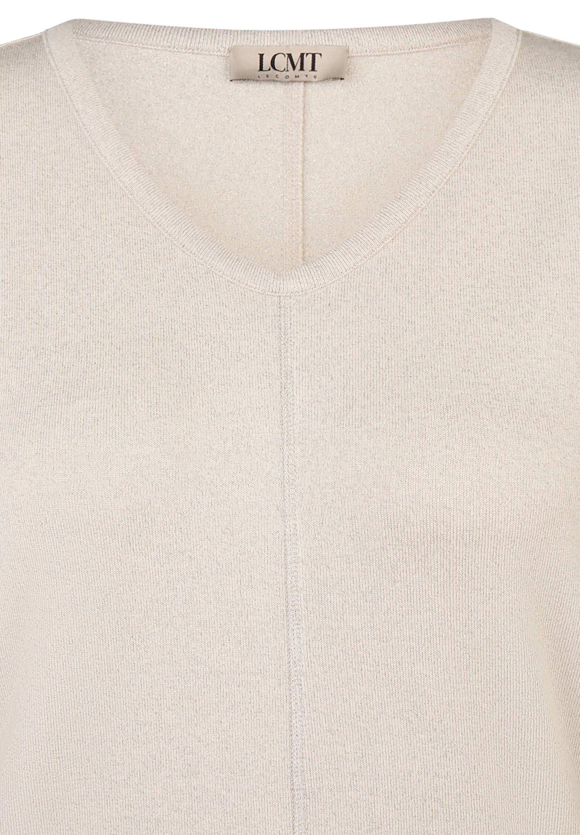 T-Shirt aus Viskosemix - 5608-Elfenbein - Beige