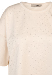 T-Shirt aus Viskosemix - 5608-Elfenbein - Creme