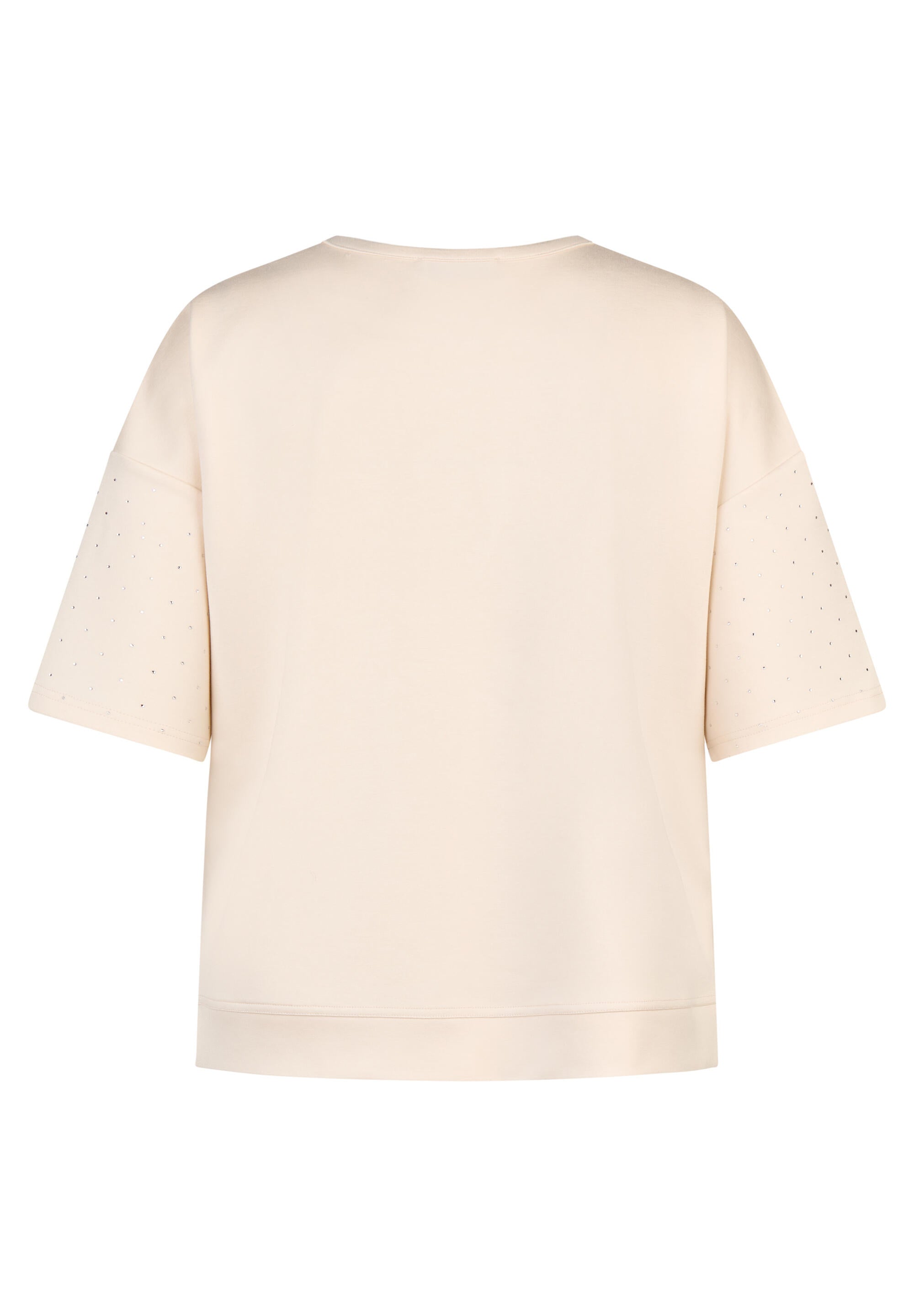 T-Shirt aus Viskosemix - 5608-Elfenbein - Creme