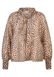 Bluse aus Viskose - 5633-Toffee - Beige