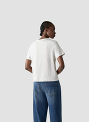 T-Shirt aus Baumwolle - 5601-Natur - Weiß