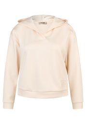 Sweatshirt aus Viskosemix - 5608-Elfenbein - Creme