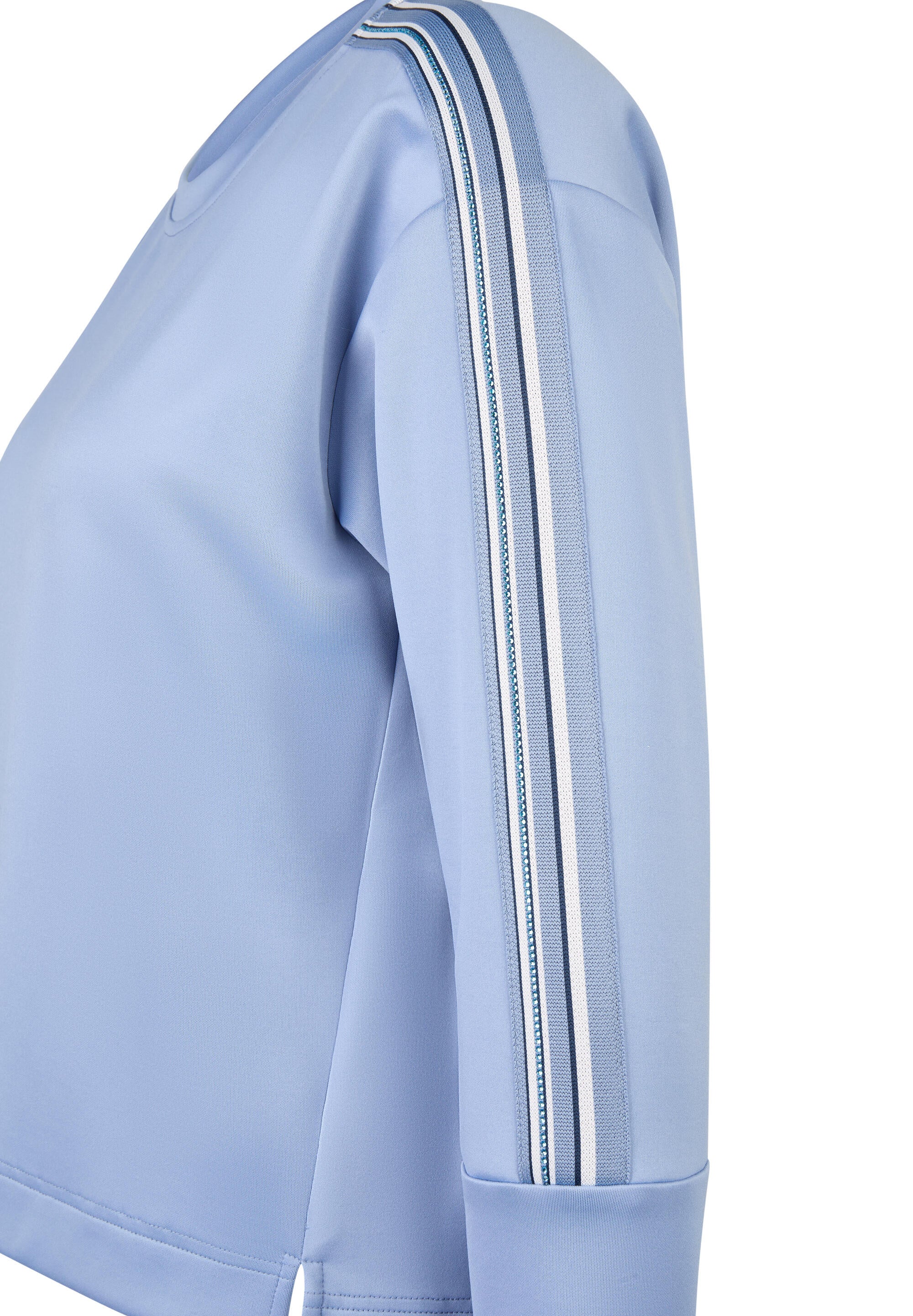 Sweatshirt aus Viskosemix - 5346-Rauchblau - Blau