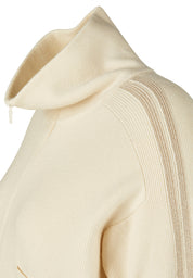 Strickpullover LEO LOVE Cropped Fit - 5608-Elfenbein - Creme