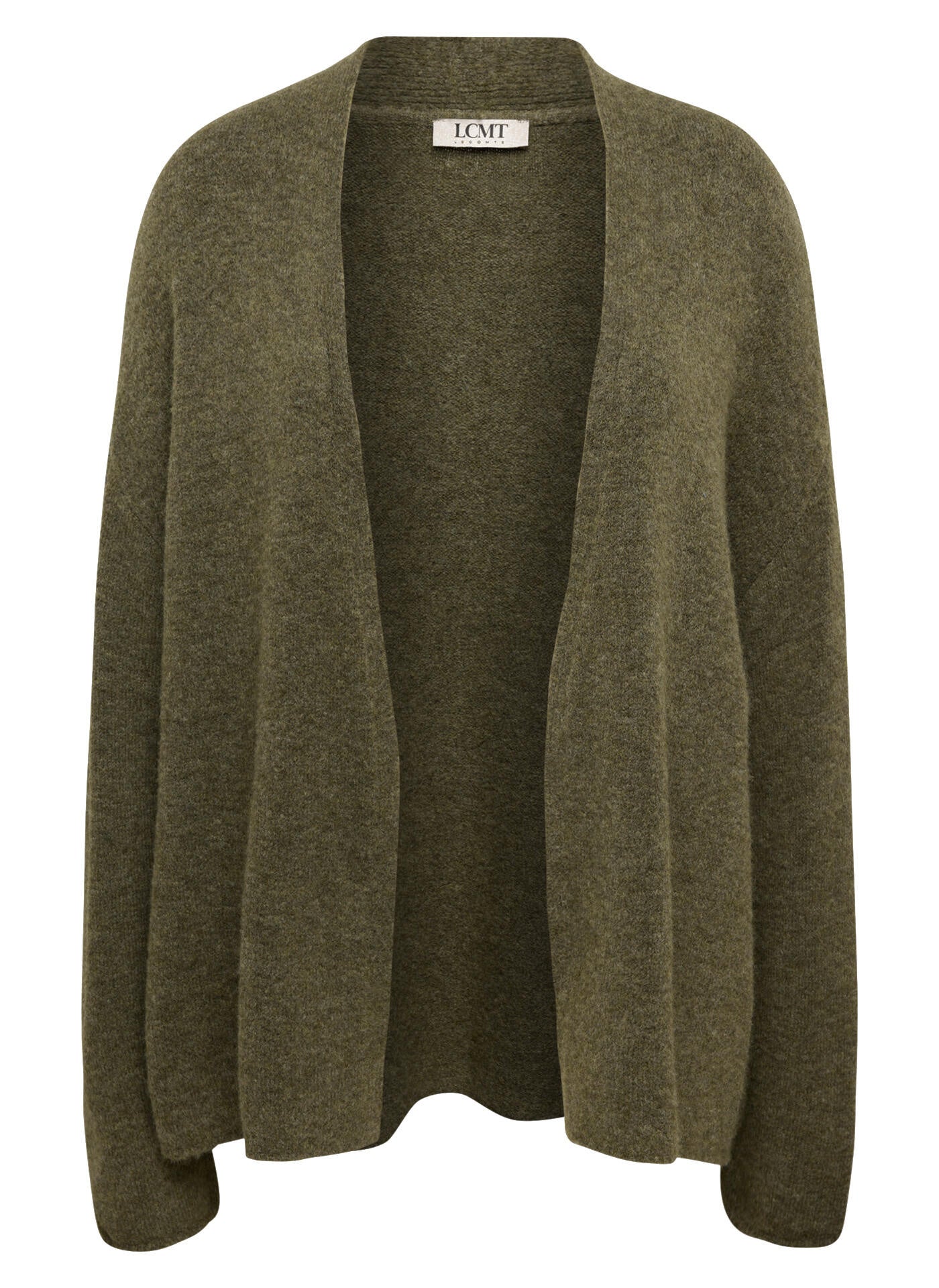 Strickcardigan meliert - 5470-Olive - Grün