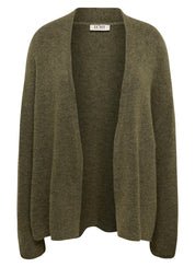 Strickcardigan meliert - 5470-Olive - Grün