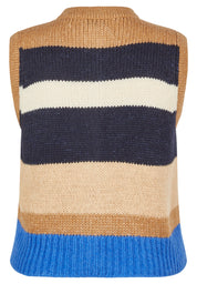 Strickweste aus Wollmix - 5619-SesamMelange - Beige