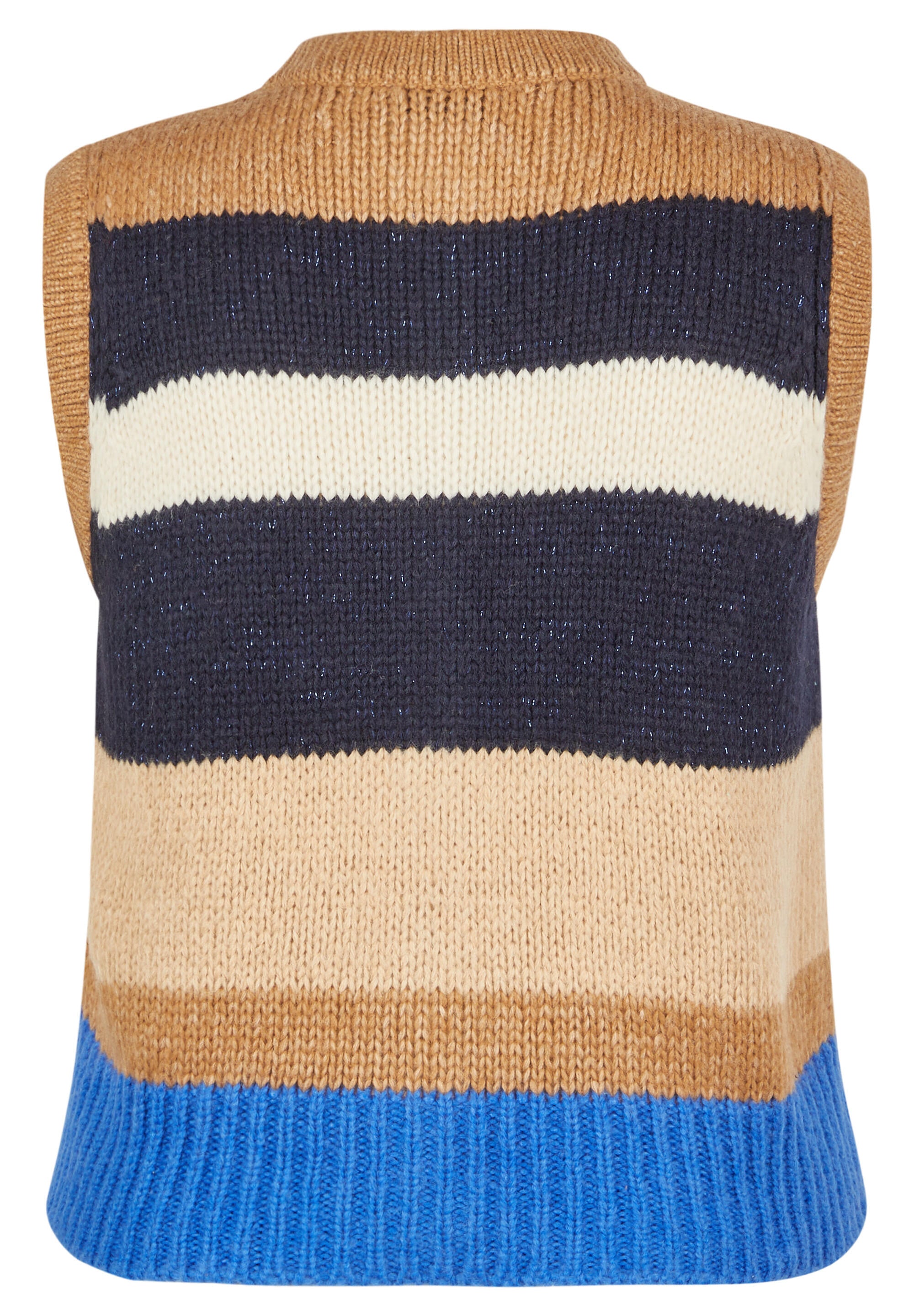 Strickweste aus Wollmix - 5619-SesamMelange - Beige