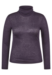 Strickpullover mit Rollkragen - 5388-Marineblau - Blau