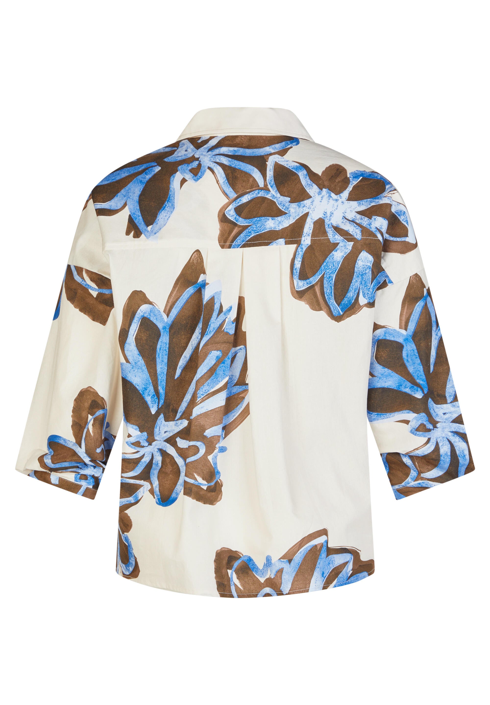 Bluse aus Baumwolle - 6628-MACADAMIA - Creme