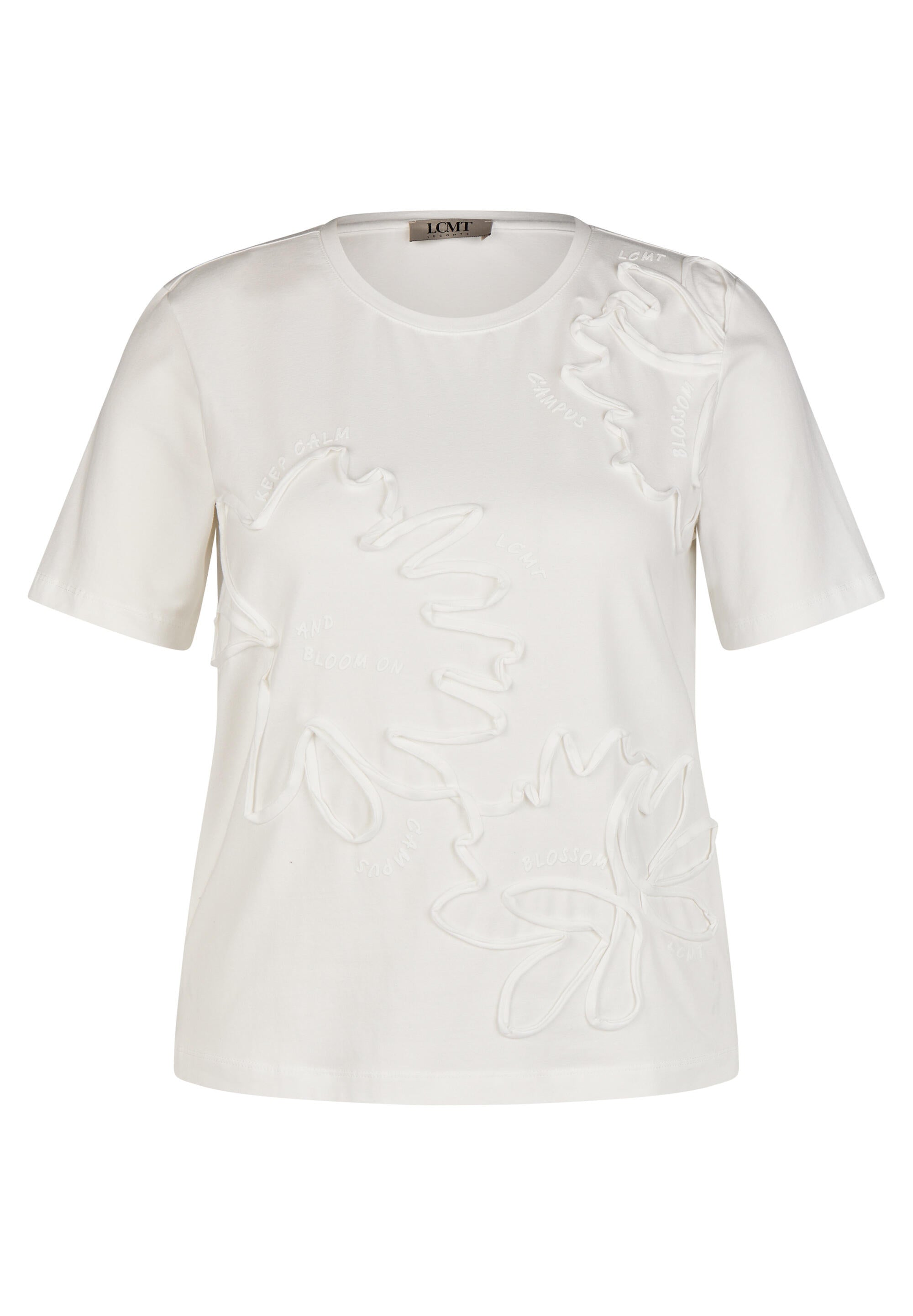 T-Shirt aus Baumwolle - 6601-NATUR - Weiß