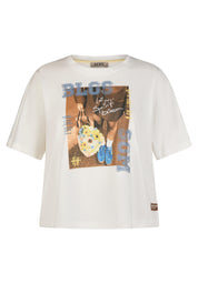 T-Shirt aus Baumwolle - 6601-NATUR - Weiß