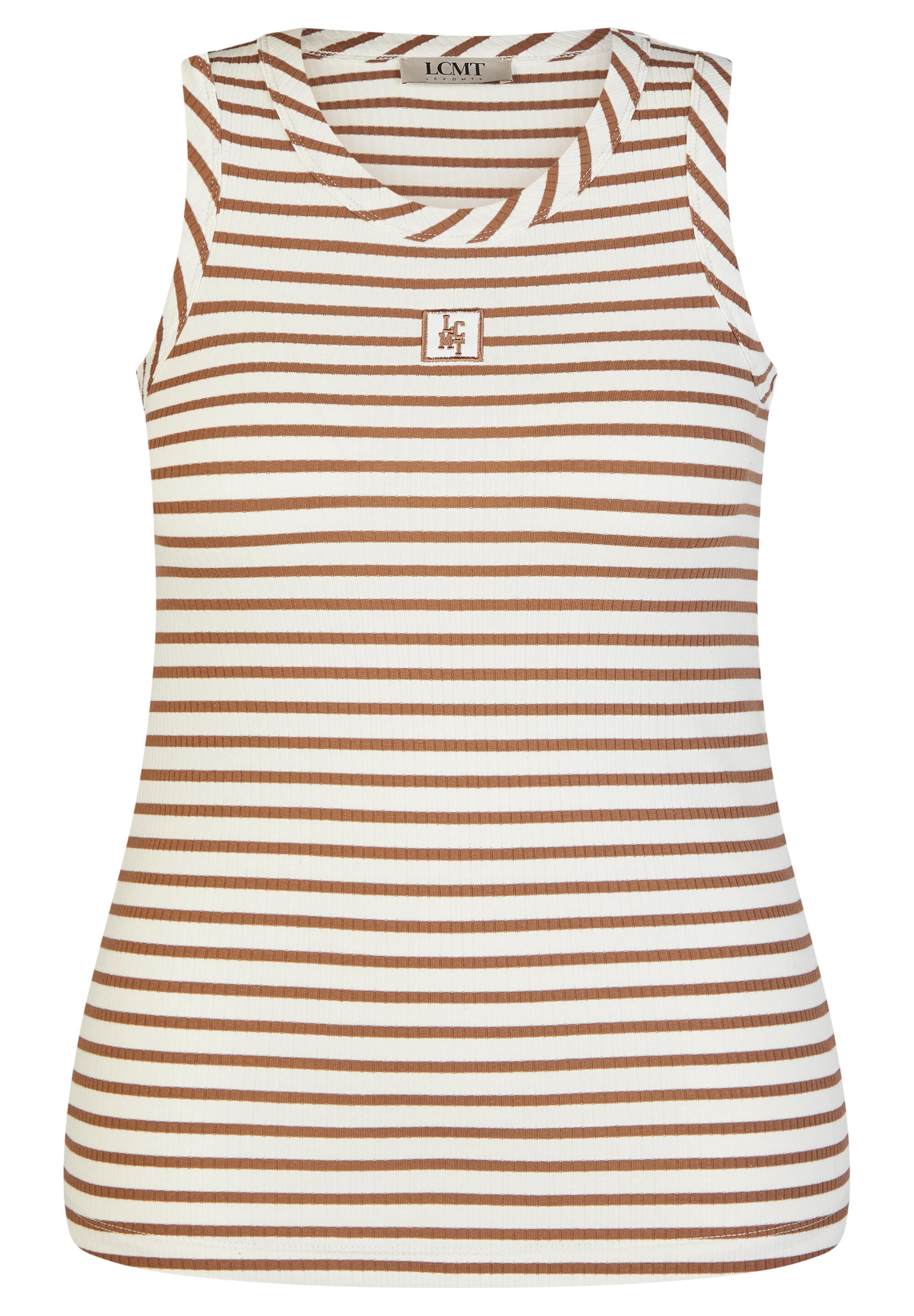 Tanktop aus Baumwollmix - 6667-NOUGAT - Braun