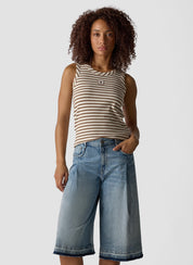 Tanktop aus Baumwollmix - 6667-NOUGAT - Braun