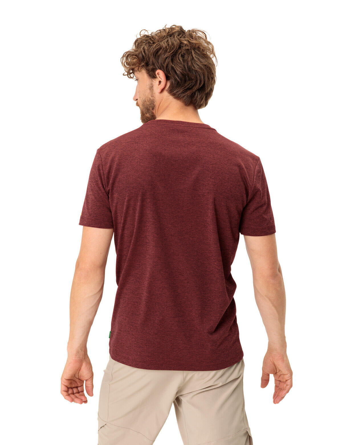 Meliertes Funktionsshirt - 127-carmine uni - Rot