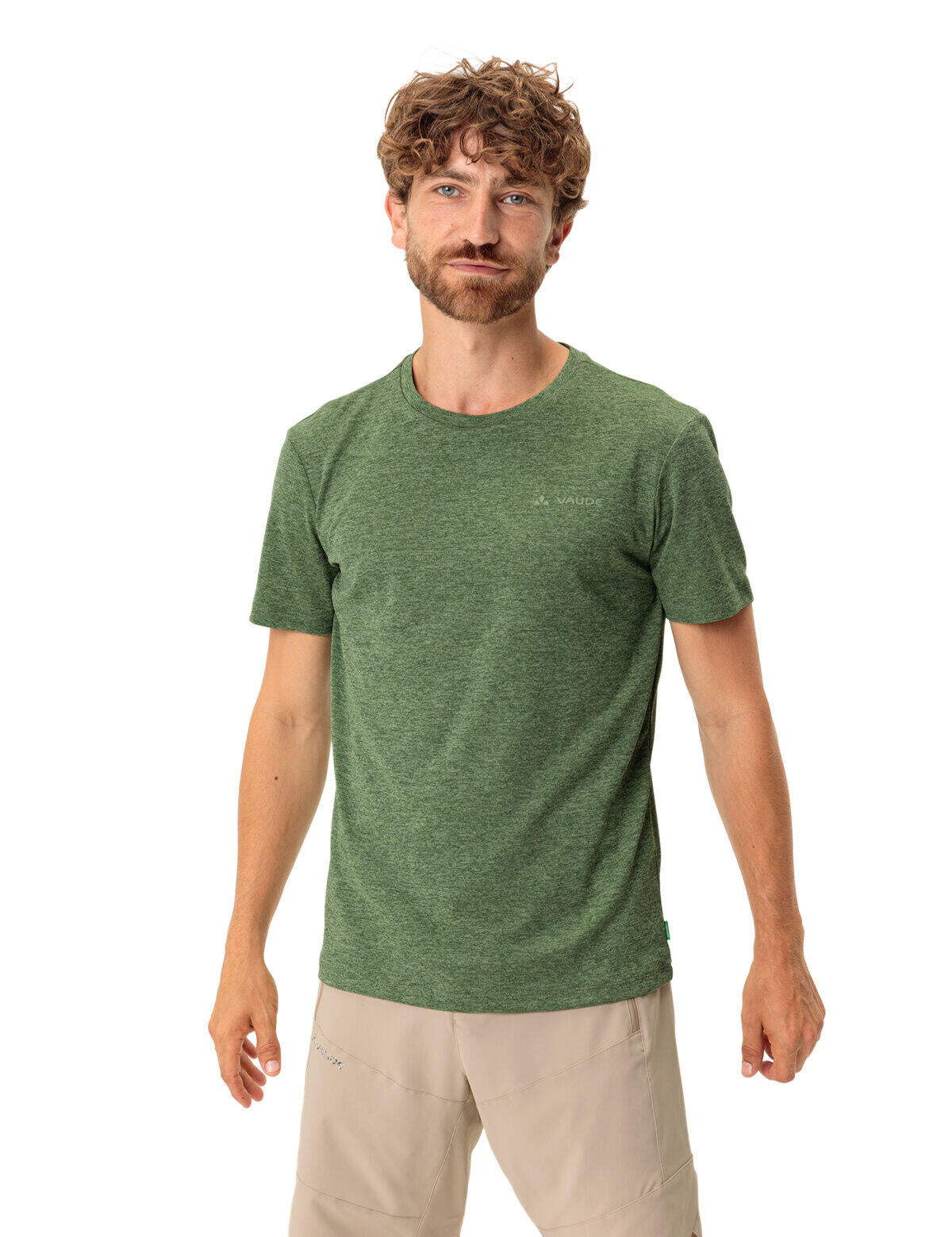 Meliertes Funktionsshirt - 827-woodland uni - Grün