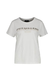 T-Shirt aus Baumwollmix - 102 off-white - Weiß