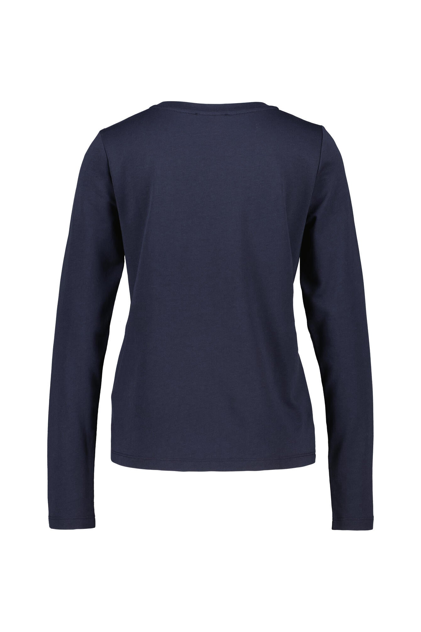 Langarmshirt aus Baumwollmix - 755 marine - Blau