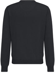 Strickpullover mit V-Ausschnitt - 998-charcoal - Grau