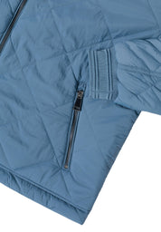 Steppjacke mit Bündchenkragen - 16666 moonstone blue - Blau