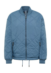 Steppjacke mit Bündchenkragen - 16666 moonstone blue - Blau