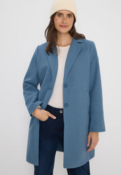 Kurzmantel - 16666 moonstone blue - Blau