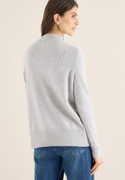 Strickpullover COSY - 17314 luna grey melange - Grau
