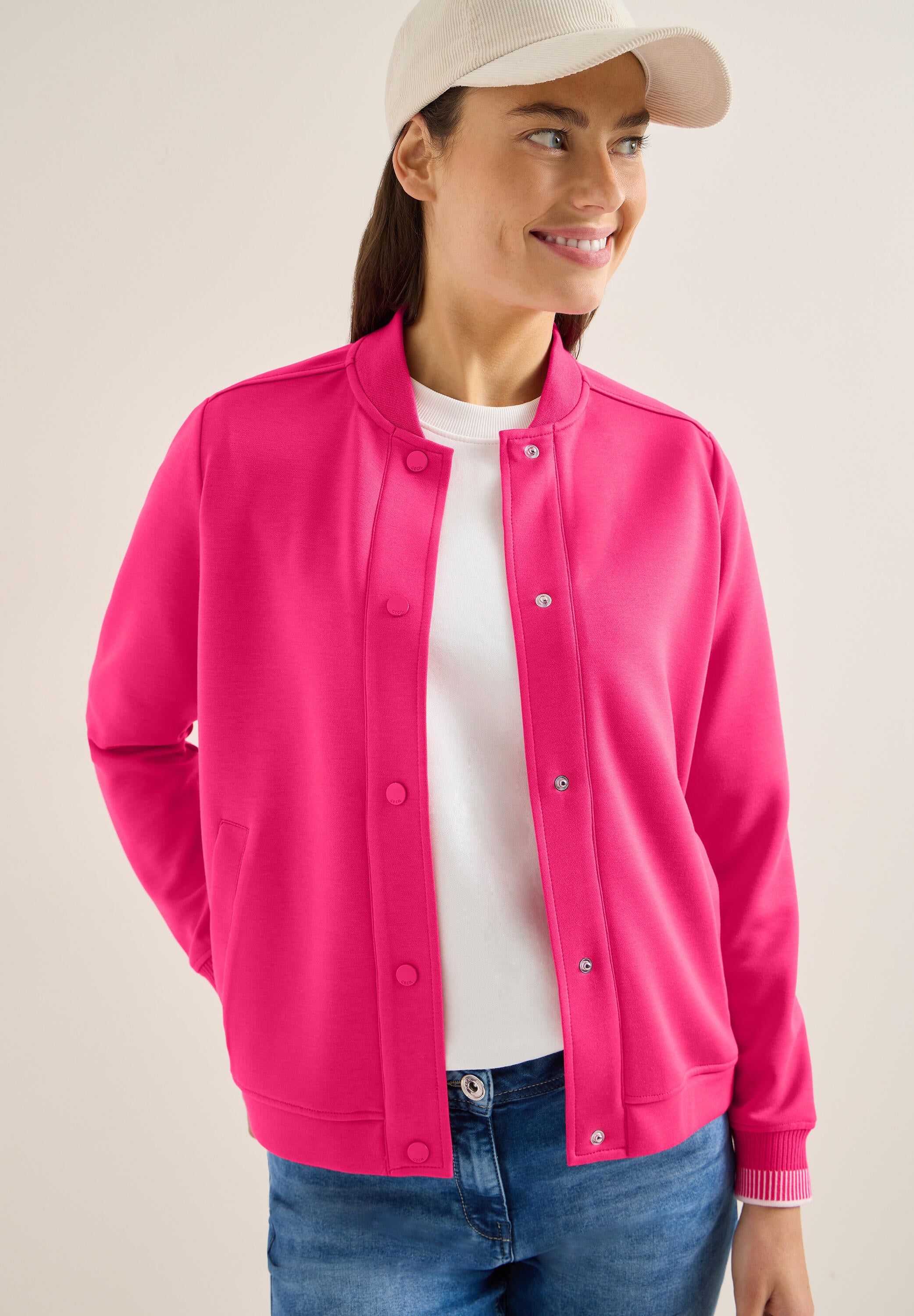 Blouson in College-Optik - 17492 beetroot pink - Pink